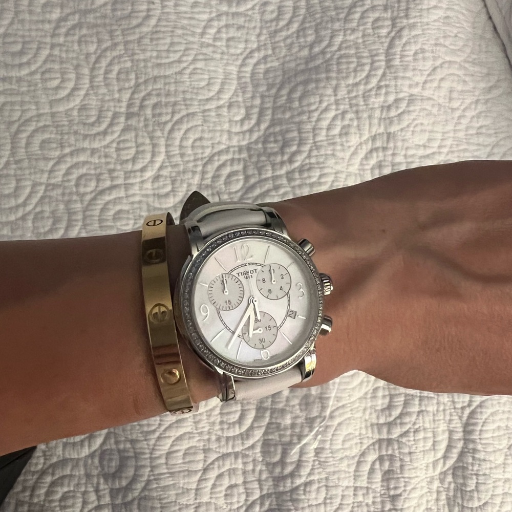 Tissot women’s dressport synthetic leather watch 35mm - Picture 16 of 16